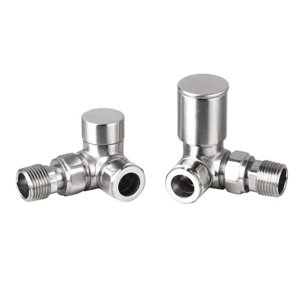 Cutout image of Redroom by Barwick Chrome Corner Round Manual Radiator Valves